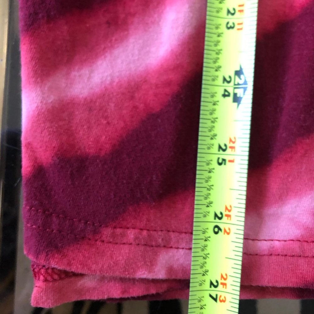 ADIDAS Go To Tee Red Tie Dye Short Sleeve Shirt - Picture 13 of 14